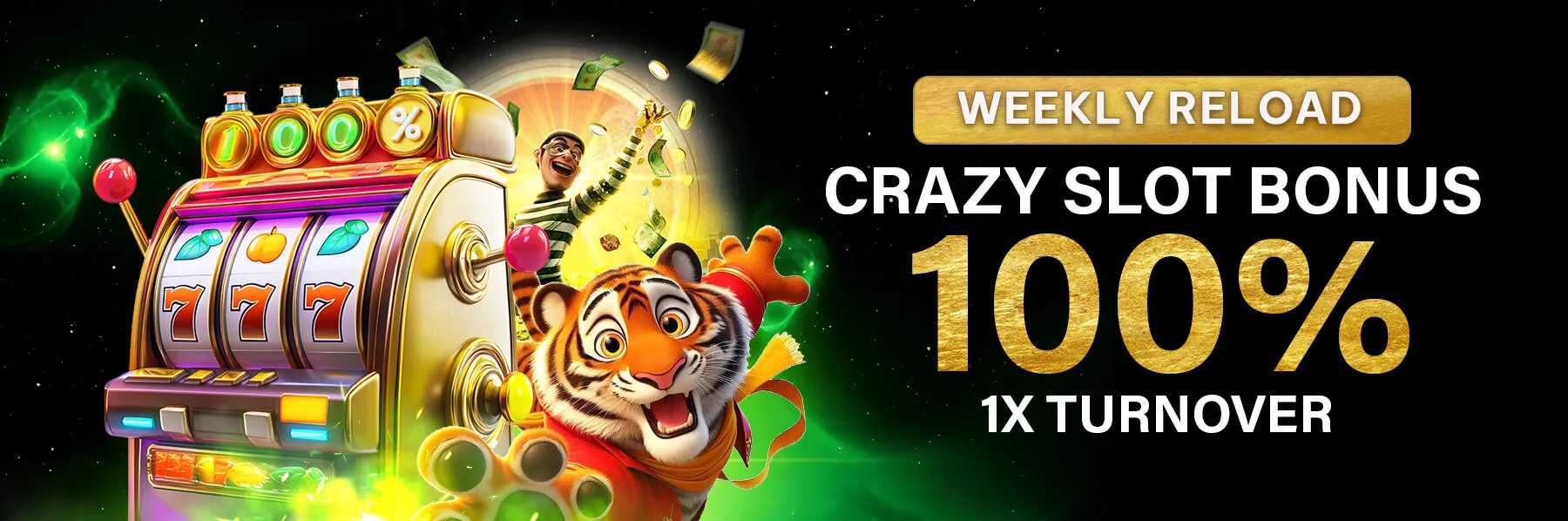 Weekly 100% Reload Slot Bonus – E2BET 999 | 1x Turnover