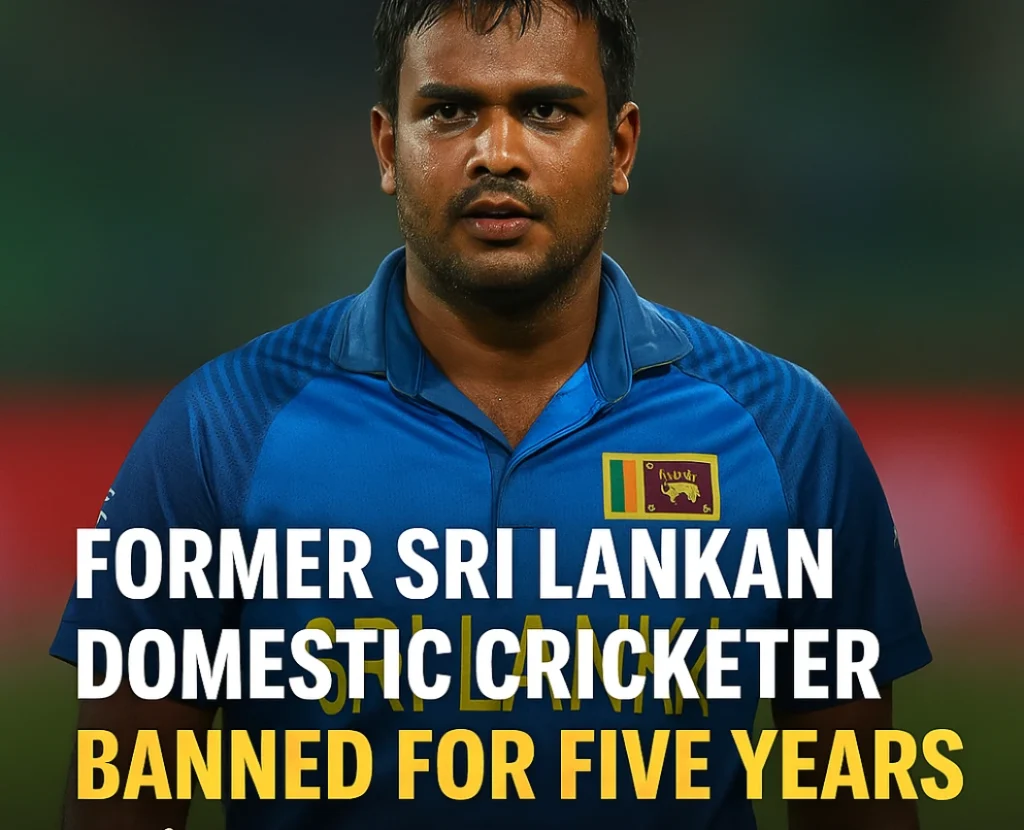 Sri Lankan cricketer banned